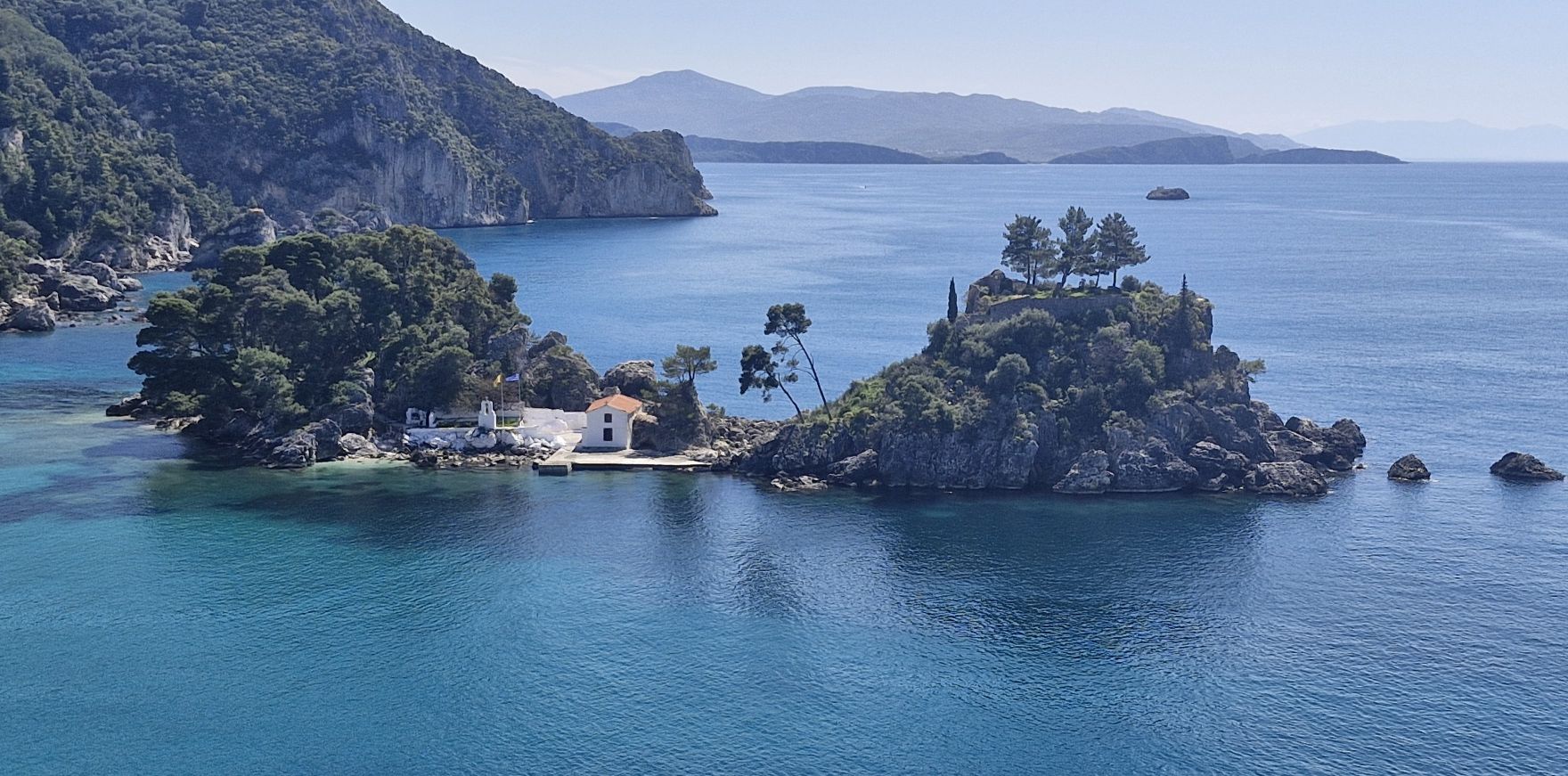 Parga Islets from above
